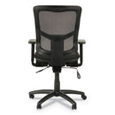 Alera Elusion Ii Series Suspension Mesh Mid-back Synchro Seat Slide Chair, Supports 275 Lb, 18.11" To 20.35" Seat, Black