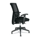 Alera Epoch Series Fabric Mesh Multifunction Chair, Supports Up To 275 Lb, 17.63" To 22.44" Seat Height, Black