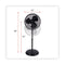 16" 3-speed Oscillating Pedestal Stand Fan, Metal, Plastic, Black