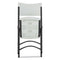 Premium Molded Resin Folding Chair, Supports Up To 250 Lb, 17.52" Seat Height, White Seat, White Back, Dark Gray Base
