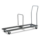 Chair/table Cart, Metal, 600 Lb Capacity, 20.86" X 50.78" To 72.04" X 43.3", Black