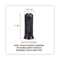 Mini Tower Ceramic Heater, 1,500 W, 7.37 X 7.37 X 17.37, Black