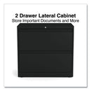 Lateral File, 2 Legal/letter-size File Drawers, Black, 30" X 18.63" X 28"