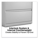 Lateral File, 2 Legal/letter-size File Drawers, Light Gray, 36" X 18.63" X 28"