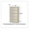 Lateral File, 5 Legal/letter/a4/a5-size File Drawers, Putty, 36" X 18.63" X 67.63"