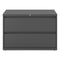 Lateral File, 2 Legal/letter-size File Drawers, Charcoal, 42" X 18.63" X 28"