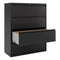 Lateral File, 4 Legal/letter-size File Drawers, Black, 42" X 18.63" X 52.5"