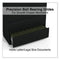 Lateral File, 4 Legal/letter-size File Drawers, Black, 42" X 18.63" X 52.5"