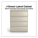 Lateral File, 4 Legal/letter-size File Drawers, Putty, 42" X 18.63" X 52.5"