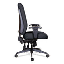 Alera Wrigley Series High Performance High-back Multifunction Task Chair, Supports 275 Lb, 18.7" To 22.24" Seat Height, Black