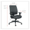 Alera Wrigley Series High Performance Mid-back Synchro-tilt Task Chair, Supports 275 Lb, 17.91" To 21.88" Seat Height, Black