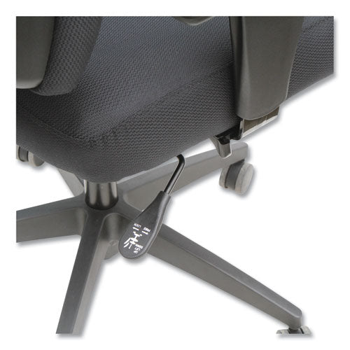 Alera Wrigley Series High Performance Mid-back Synchro-tilt Task Chair, Supports 275 Lb, 17.91" To 21.88" Seat Height, Black