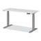 Adaptivergo Sit-stand Three-stage Electric Height-adjustable Table With Memory Controls, 60” X 24” X 30" To 49", White