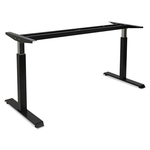 Adaptivergo Sit-stand Pneumatic Height-adjustable Table Base, 59.06" X 28.35" X 26.18" To 39.57", Black