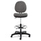 Alera Interval Series Swivel Task Stool, Supports 275 Lb, 23.93" To 34.53" Seat Height, Graphite Gray Seat/back, Black Base