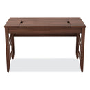 Sit-to-stand Table Desk, 47.25" X 23.63" X 29.5" To 43.75", Modern Walnut