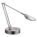 Adjustable Led Task Lamp With Usb Port, 11w X 6.25d X 26h, Brushed Nickel