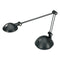 Twin-arm Task Led Lamp With Usb Port, 11.88w X 5.13d X 18.5h, Black