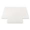 All Day Use Non-studded Chair Mat For Hard Floors, 45 X 53, Wide Lipped, Clear