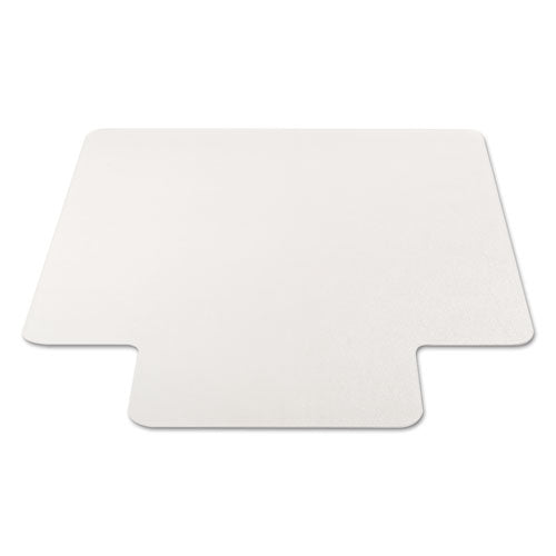 All Day Use Non-studded Chair Mat For Hard Floors, 45 X 53, Wide Lipped, Clear