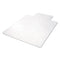 All Day Use Non-studded Chair Mat For Hard Floors, 45 X 53, Wide Lipped, Clear