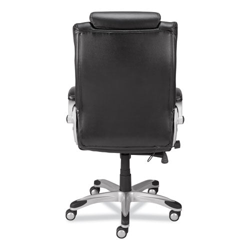 Alera Maurits Highback Chair, Supports Up To 275 Lb, Black Seat/back, Chrome Base