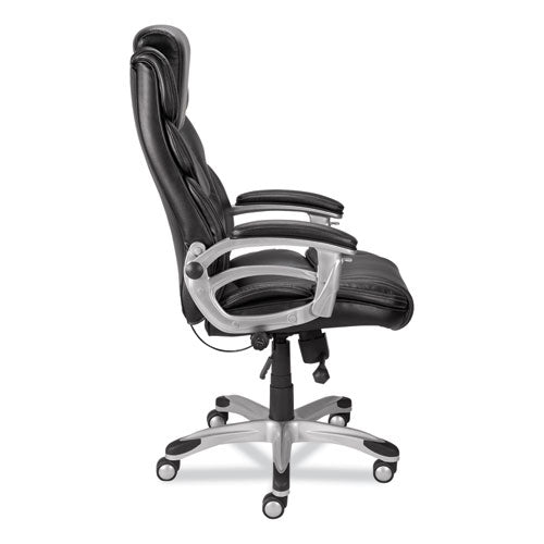 Alera Maurits Highback Chair, Supports Up To 275 Lb, Black Seat/back, Chrome Base