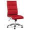 Alera Neratoli High-back Slim Profile Chair, Faux Leather, Up To 275 Lb, 17.32" To 21.25" Seat Height, Red Seat/back, Chrome