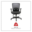 Alera Envy Series Mesh Mid-back Multifunction Chair, Supports Up To 250 Lb, 17" To 21.5" Seat Height, Black