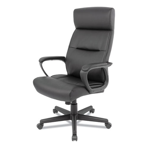 Alera Oxnam Series High-back Task Chair, Supports Up To 275 Lbs, 17.56" To 21.38" Seat Height, Black Seat/back, Black Base