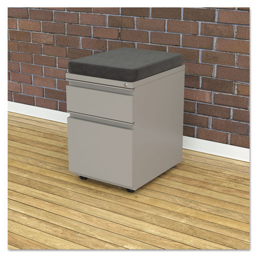 File Pedestal With Full-length Pull, Left Or Right, 2-drawers: Box/file, Legal/letter, Light Gray, 14.96" X 19.29" X 21.65"