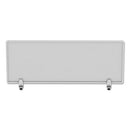 Polycarbonate Privacy Panel, 47w X 0.5d X 18h, Silver/clear