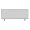 Polycarbonate Privacy Panel, 47w X 0.5d X 18h, Silver/clear