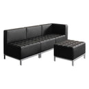 Alera Qub Series Armless L Sectional, 26.38w X 26.38d X 30.5h, Black