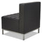 Alera Qub Series Armless L Sectional, 26.38w X 26.38d X 30.5h, Black