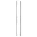 Stackable Posts For Wire Shelving, 36" High, Silver, 4/pack