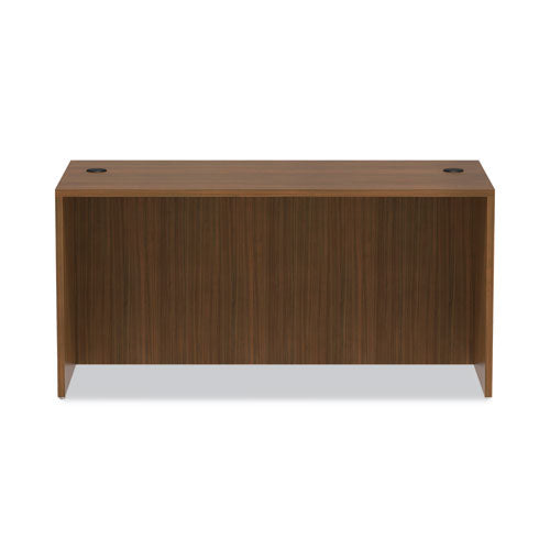 Alera Valencia Series Straight Front Desk Shell, 59.13" X 29.5" X 29.63", Modern Walnut