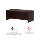 Alera Valencia Series Straight Front Desk Shell, 71" X 35.5" X 29.63", Mahogany