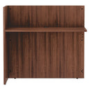 Alera Valencia Series Reversible Reception Return, 44.13w X 23.63d X 41.5h, Modern Walnut