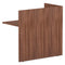 Alera Valencia Series Reversible Reception Return, 44.13w X 23.63d X 41.5h, Modern Walnut