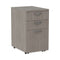 Alera Valencia Series Mobile Pedestal File, Left/right, 3-drawer: Box/box/file, Legal/letter, Gray, 15.88 X 20.5 X 28.39