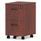 Alera Valencia Series Mobile Pedestal, Left Or Right, 2 Legal/letter-size File Drawers, Medium Cherry, 15.38" X 20" X 26.63"