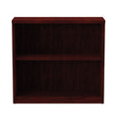 Alera Valencia Series Bookcase, Two-shelf, 31.75w X 14d X 29.5h, Mahogany