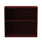 Alera Valencia Series Bookcase, Two-shelf, 31.75w X 14d X 29.5h, Mahogany