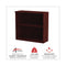 Alera Valencia Series Bookcase, Two-shelf, 31.75w X 14d X 29.5h, Mahogany