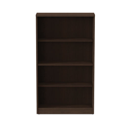 Alera Valencia Series Bookcase, Four-shelf, 31.75w X 14d X 54.88h, Espresso