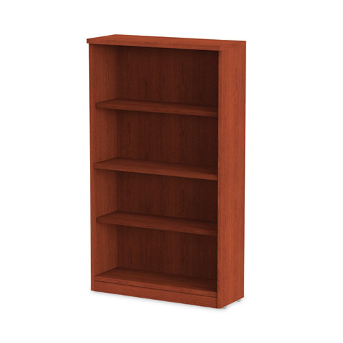 Alera Valencia Series Bookcase, Four-shelf, 31.75w X 14d X 54.88h, Medium Cherry