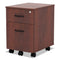 Alera Valencia Series Mobile Pedestal, Left/right, 2-drawers: Box/file, Legal/letter, Medium Cherry, 15.88" X 19.13" X 22.88"