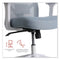 Mesh Back Fabric Task Chair, Supports Up To 275 Lb, 17.32" To 21.1" Seat Height, Seafoam Blue Seat/back