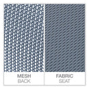 Mesh Back Fabric Task Chair, Supports Up To 275 Lb, 17.32" To 21.1" Seat Height, Seafoam Blue Seat/back